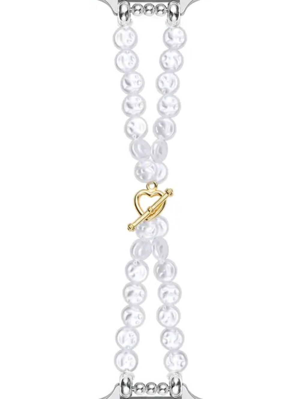 🔥 2/20: Posh Tech Apple Watch 42/44/45/49 Baroque Pearl Beaded Band Bracelet